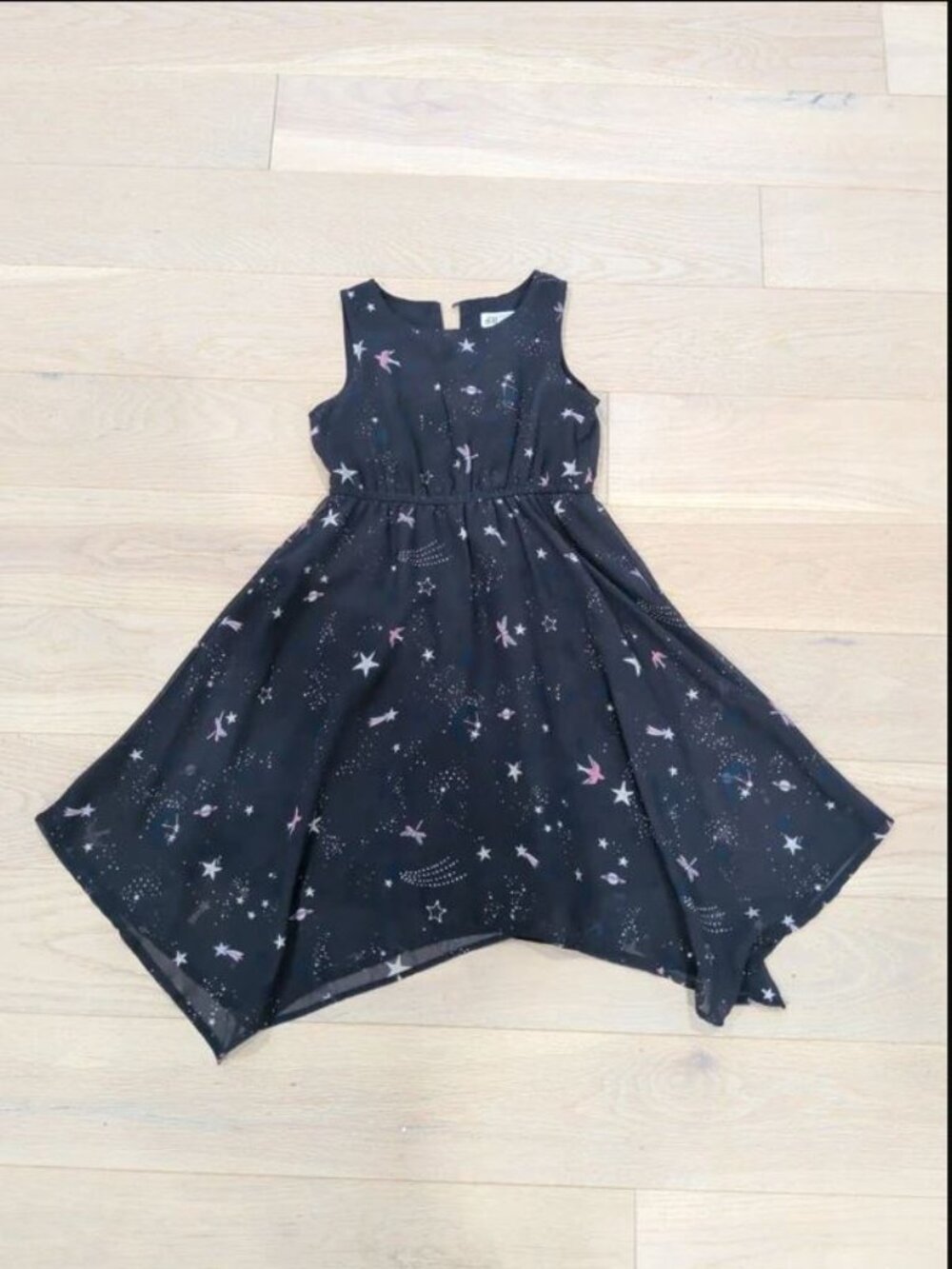 H&M girls stars planets birds dragonfly dress with glitter size 4-5 Y 4T